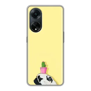 Бампер для Oppo A98 з картинкою "Песики" (Кактус на голові)