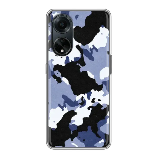 Чехол с рисунком «Камуфляжный Серый» для OPPO A98 Чехол с рисунком «Камуфляжный Серый» для OPPO A98