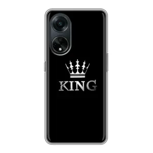 Чехол (Корона на чёрном фоне) для Оппо А98 (KING)