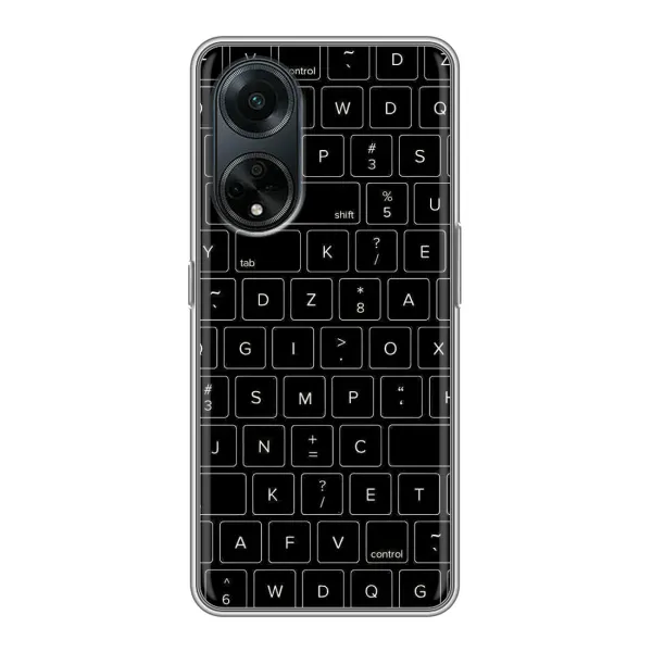 Чехол с рисунком «Клавиатура» для OPPO A98