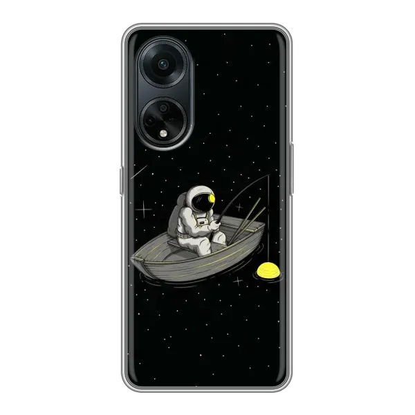 Чехол с рисунком «Космонавт на рыбалке» для OPPO A98 Чехол с рисунком «Космонавт на рыбалке» для OPPO A98