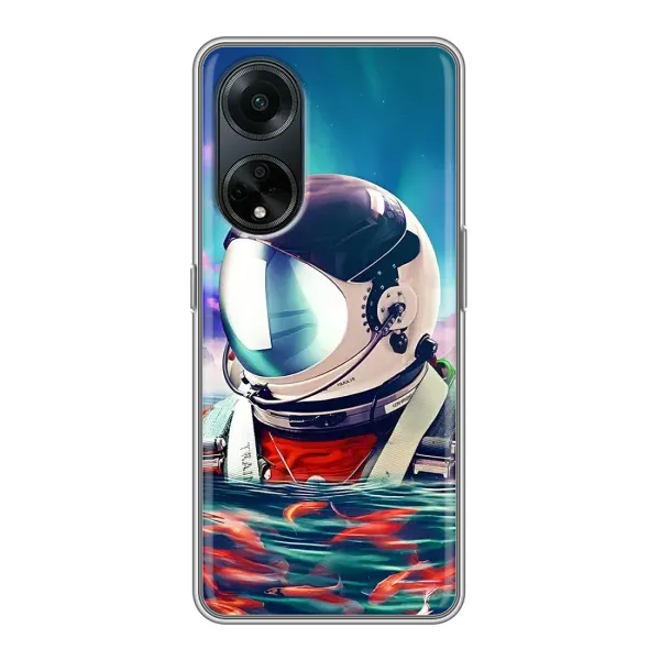 Чехол с рисунком «Космонавт в воде» для OPPO A98 Чехол с рисунком «Космонавт в воде» для OPPO A98