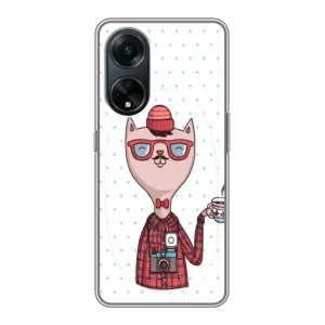 Чохол на тематику: Коти для OPPO A98 (Кіт аристократ)