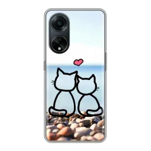 Силиконовые Чехлы Любимому человеку для Oppo A98 (Котейки)