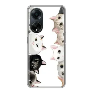 Силіконовий чохол з котиком для Oppo A98 (Коти)