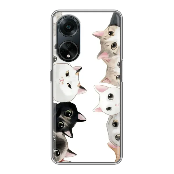 Чехол с рисунком «Коты» для OPPO A98