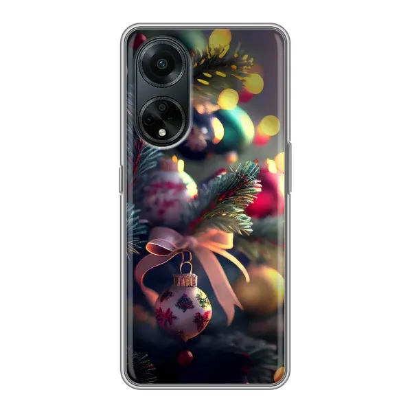 Чехол с рисунком «Красивая елочка» для OPPO A98