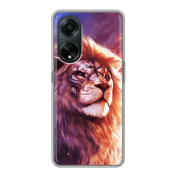Чехол с рисунком «Красочный ЛЕВ» для OPPO A98 Чехол с рисунком «Красочный ЛЕВ» для OPPO A98