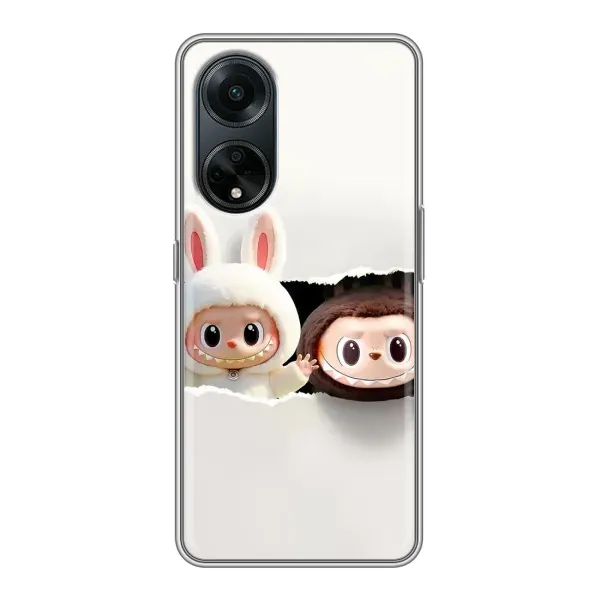 Чехол с рисунком «Фигурки Labubu» для OPPO A98 Чехол с рисунком «Фигурки Labubu» для OPPO A98