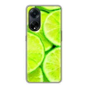 Чохол з зображенням смачної їжі для Oppo A98 (Лайм)