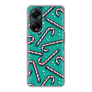 Силіконовий бампер на різдво для Oppo A98 (Льодяники)