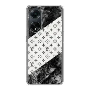 Чехол Стиль Louis Vuitton на Oppo A98 (LV на белом)