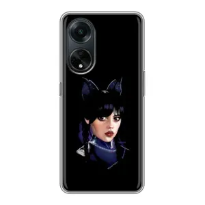 Чохол з картинкою Венсдей на Oppo A98 (Мила Венсдей)