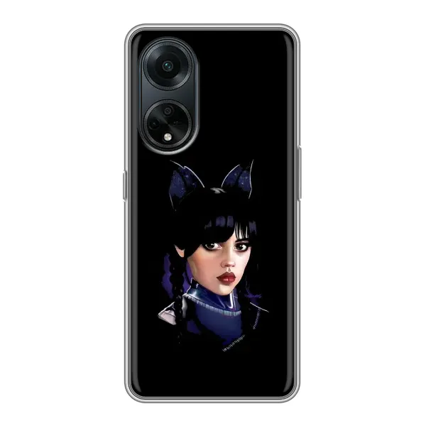 Чехол с рисунком «Милая Уэнсдей» для OPPO A98 Чехол с рисунком «Милая Уэнсдей» для OPPO A98