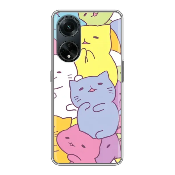 Чехол с рисунком «Милые котики» для OPPO A98 Чехол с рисунком «Милые котики» для OPPO A98