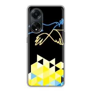 Чехол на Oppo A98 Украинский дизайн (Мир для Украины)