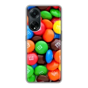 Чохол з зображенням смачної їжі для Oppo A98 (Різнокольорові M&M'S)