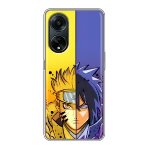 Купить Чехлы на телефон с принтом Anime для Oppo A98 (Naruto Vs Sasuke)