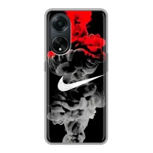 Силиконовый Чехол на Oppo A98 с картинкой Nike (Nike дым)