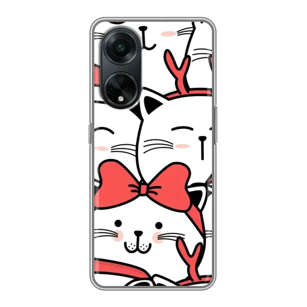 Чехол с рисунком «Новогодние котики» для OPPO A98 Чехол с рисунком «Новогодние котики» для OPPO A98