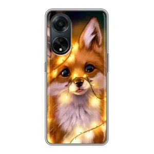 Чохол з Лисичкою для Oppo A98 (Новорічне лисеня)
