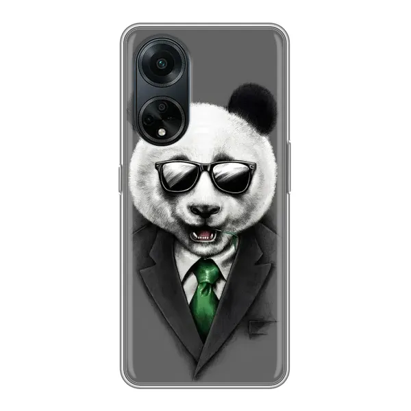 Чехол с рисунком «Панда в очках» для OPPO A98 Чехол с рисунком «Панда в очках» для OPPO A98
