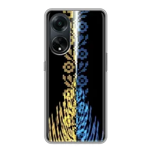 Силиконовый Чехол на Oppo A98 (Патриотическая вышиванка)