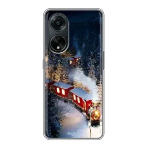 Силіконовий бампер на різдво для Oppo A98 (Потяг)