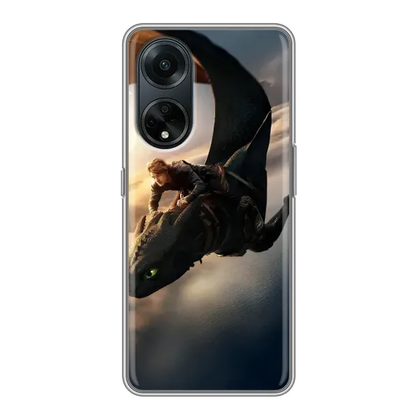 Чехол с рисунком «Полет Беззубика» для OPPO A98 Чехол с рисунком «Полет Беззубика» для OPPO A98