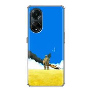 Чехлы на военную тематику для Oppo A98 (Попадание)