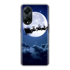 Чохол Санта Клаус для Oppo A98 (Санта - місяць)