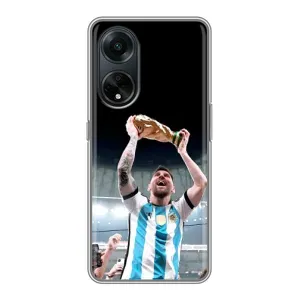 Чехлы Лео Месси Аргентина для Oppo A98 (Счастливый Месси)