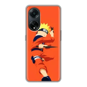 Чехлы с принтом Наруто на Oppo A98 (Силуэт Наруто)