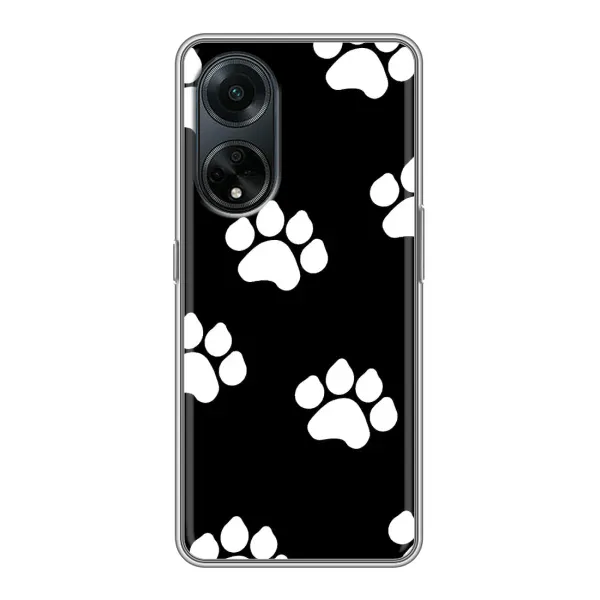 Чехол с рисунком «Следы собак» для OPPO A98 Чехол с рисунком «Следы собак» для OPPO A98