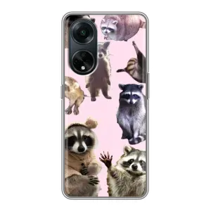 Силіконовий Чохол з Энотами на Oppo A98 (Смішні Єноти)