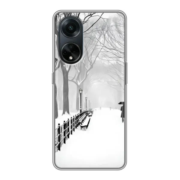 Чехол с рисунком «Снегом замело» для OPPO A98