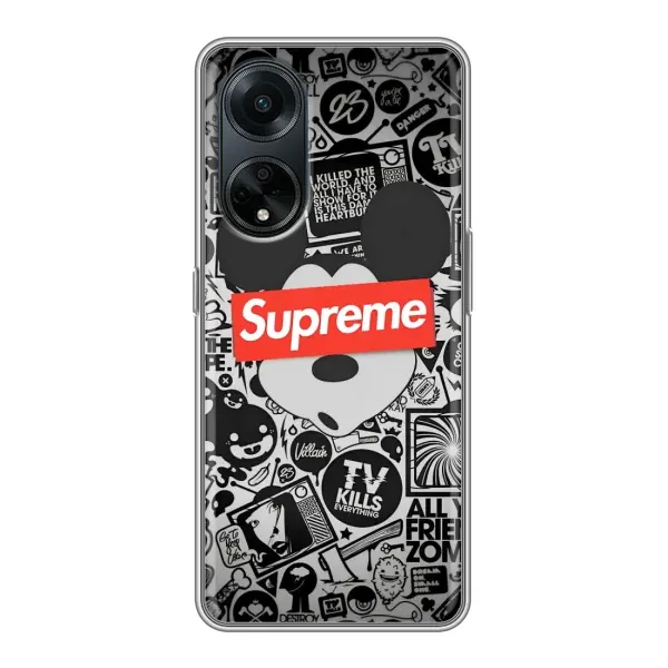 Чехол с рисунком «Supreme Маус» для OPPO A98 Чехол с рисунком «Supreme Маус» для OPPO A98