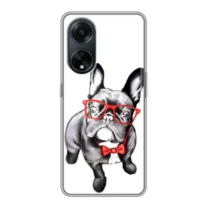Бампер для Oppo A98 з картинкою "Песики" (В окулярах)
