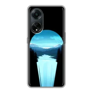 Літній Чохол на Oppo A98 (Синій Водоспад)