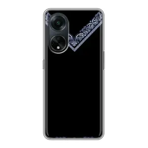 Силиконовый Чехол на Oppo A98 (Воротник вышиванки)