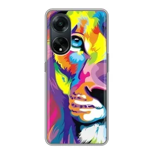 Чехол с картинкой на Oppo A98 (Яркий Лев)