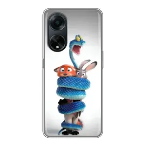 Силіконовий чохол з принтом Зоотрополіс для Oppo A98 (Змія Зоо)