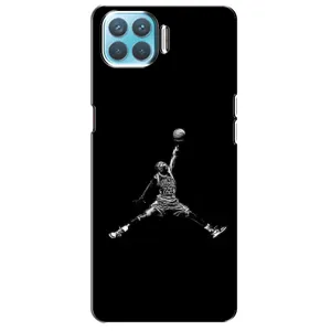 Силиконовый Чехол Nike Air Jordan на Оппо Ф17 Про (Джордан)