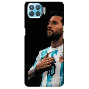 Чехлы Лео Месси Аргентина для Oppo F17 Pro (Месси Капитан)