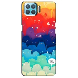Силіконовий чохол з котиком для Oppo F17 Pro (Mew)