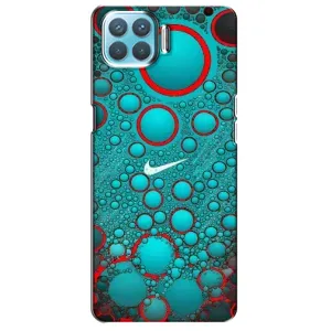 Силиконовый Чехол на Oppo F17 Pro с картинкой Nike (Найк зеленый)