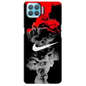 Силиконовый Чехол на Oppo F17 Pro с картинкой Nike (Nike дым)