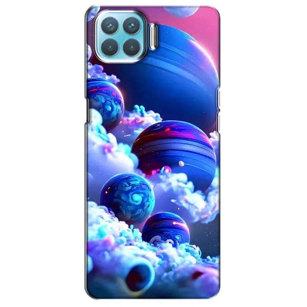 Чехол с рисунком «Синие планеты» для OPPO F17 Pro Чехол с рисунком «Синие планеты» для OPPO F17 Pro