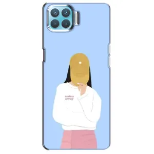 Силіконовый Чохол на Oppo F17 Pro з картинкой Модных девушек (Жовта кепка)