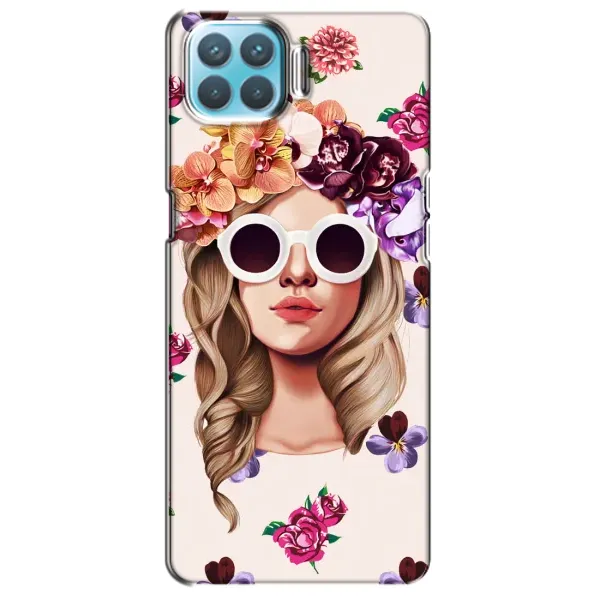 Чехол с рисунком «Девушка в очках» для OPPO F17 Чехол с рисунком «Девушка в очках» для OPPO F17